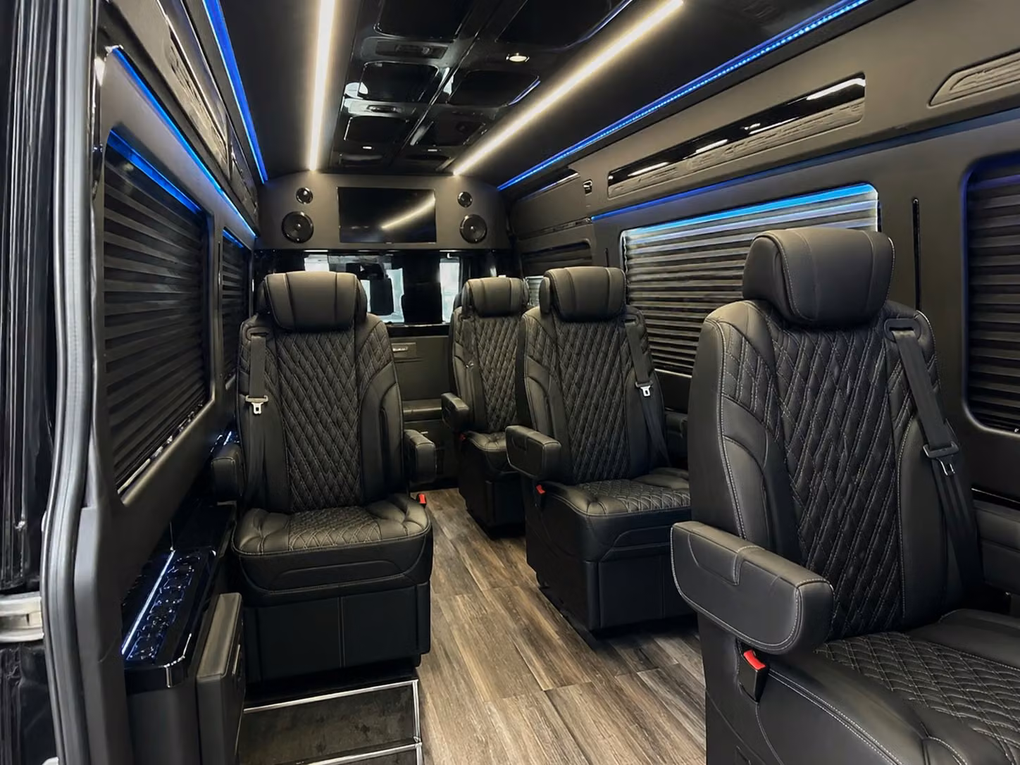 sprinter van with driver inside
